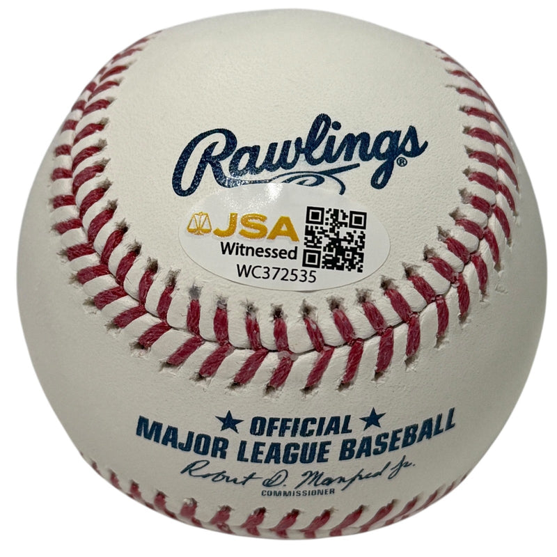 Edgardo Alfonzo Signed Autographed ROMLB Baseball w/ Fonzie JSA Witness COA Mets