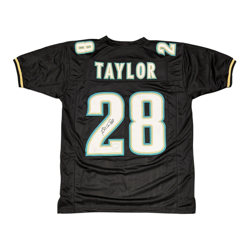 Fred Taylor Signed Jacksonville Jaguars Custom Jersey Beckett Witness BAS COA