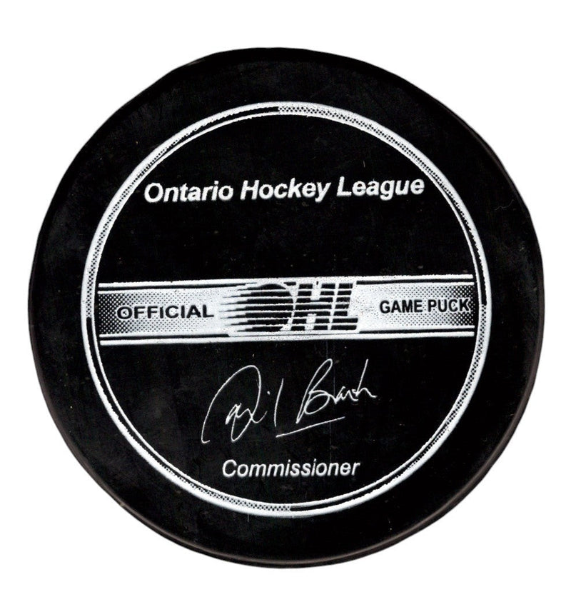 Connor McDavid Signed Autographed Erie Otters OHL Game Puck Upper Deck UDA COA