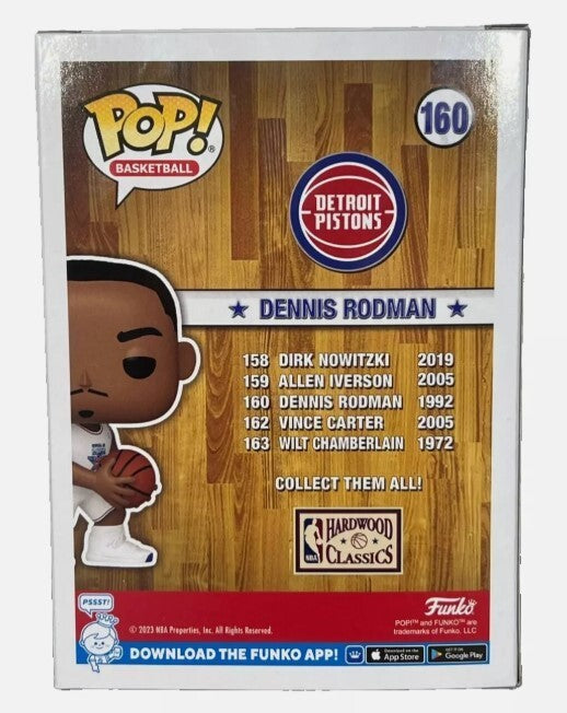 Dennis Rodman Signed Auto Funko Pop 160 All-Star Beckett Witness BAS COA Pistons