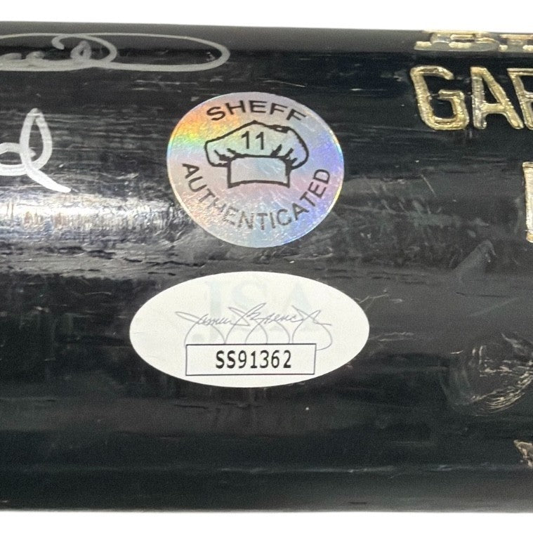 Gary Sheffield Signed Game Used Rawlings Black Bat JSA COA Dodgers B