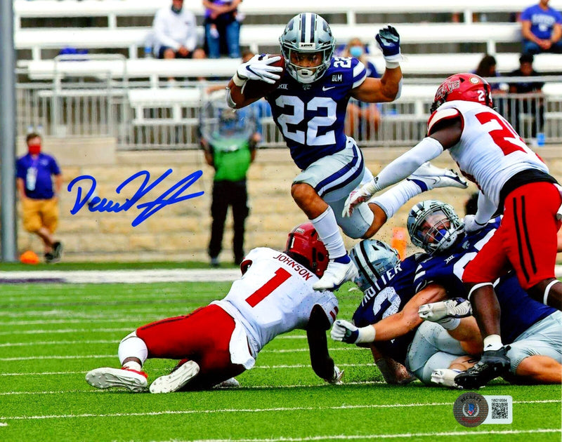 Deuce Vaughn Signed Kansas State 8x10 Photo Beckett Witness BAS COA #3