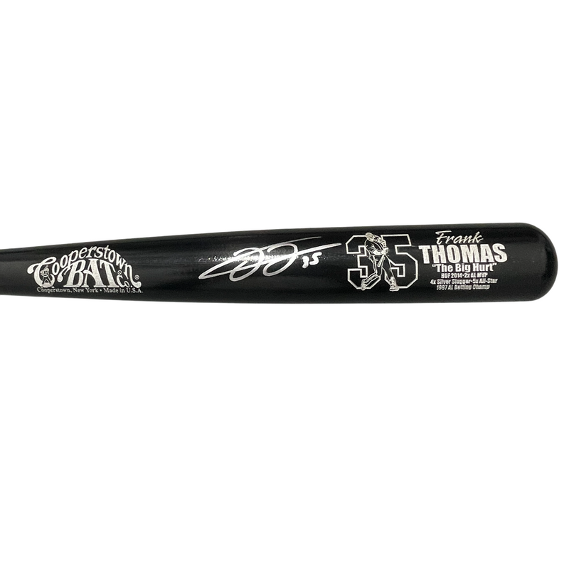 Frank Thomas Signed Cooperstown Baseball Bat Beckett Witness BAS COA White Sox