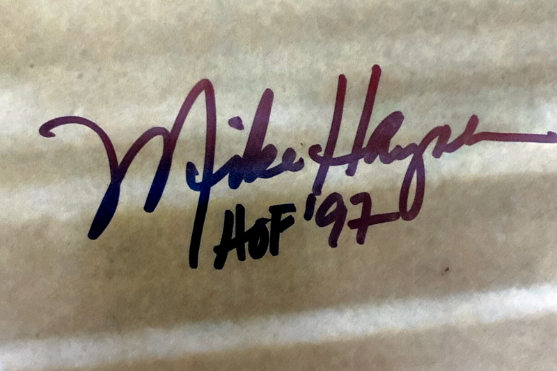 Mike Haynes Signed NE Patriots 16x20 Photo w/ HOF 97 Beckett Witness BAS COA