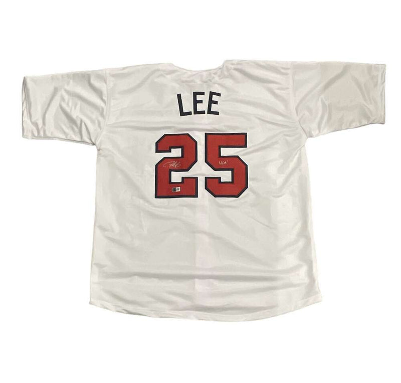 Derrek Lee Signed USA WBC Custom Jersey w/ USA! Beckett Witness BAS COA