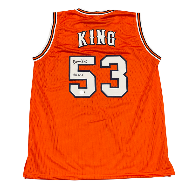 Bernard King Signed Auto Tennessee Custom Jersey w/ HOF 2013 Beckett Wit BAS COA