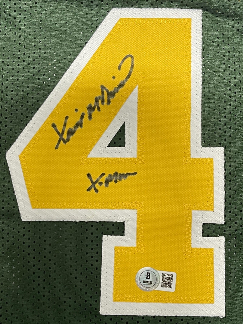 Xavier McDaniel Signed Seattle Sonics Custom Jersey w/ X-Man Beckett Wit BAS COA