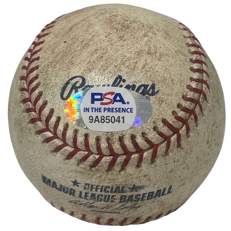 Jose Reyes Signed ROMLB Game Used Baseball Mets w/ 2008 Shea Good Bye PSA COA