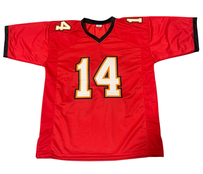 Brad Johnson Signed Buccaneers Custom Jersey w/ SB XXXVII Beckett BAS COA
