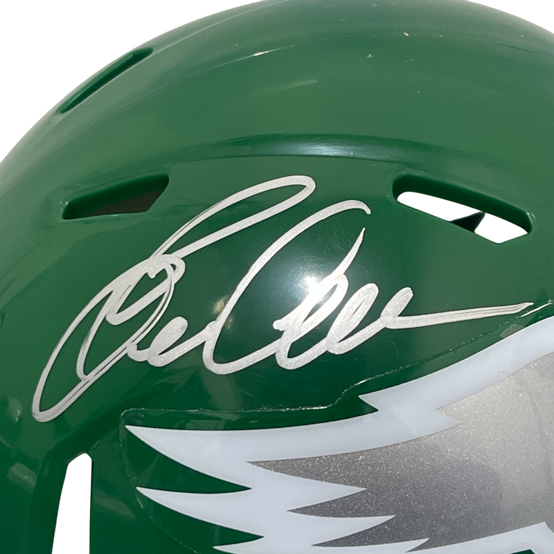 Eric Allen Signed Eagles TB 74-95 Mini Helmet Beckett Witness BAS COA