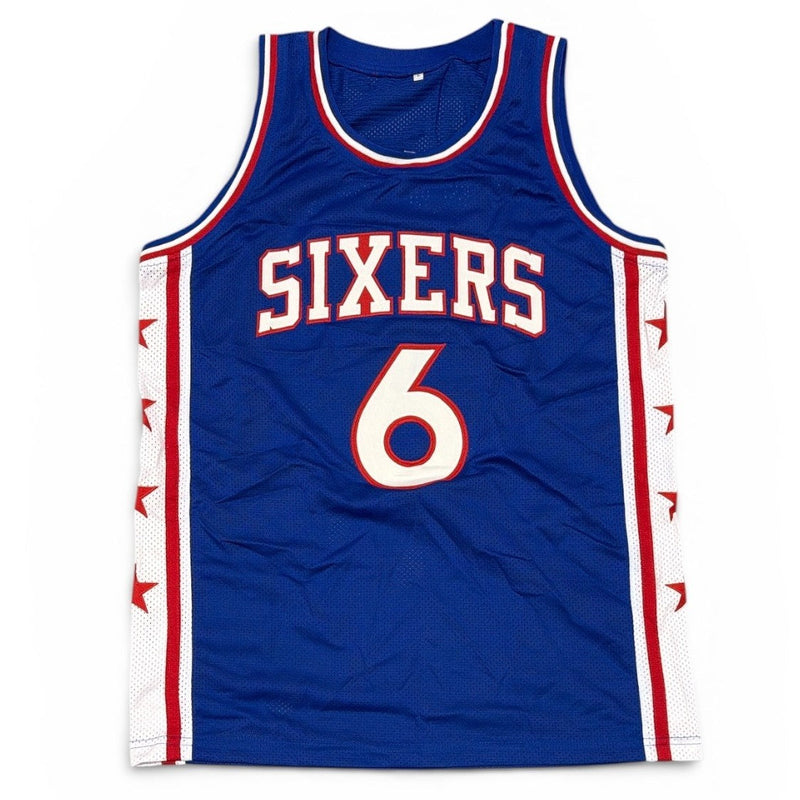 Julius Erving Signed Autographed Philadelphia 76ers Custom Jersey JSA COA
