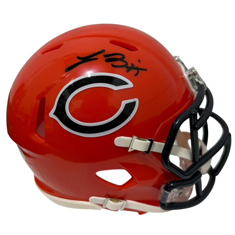 Lance Briggs Signed Autographed Chicago Bears Alt Orange Mini Helmet JSA Wit COA