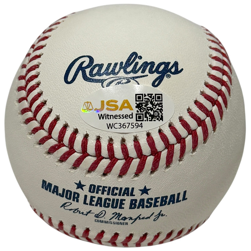 Jesse Orosco Signed Autographed ROMLB Baseball w/ 86 WSC JSA Witness COA
