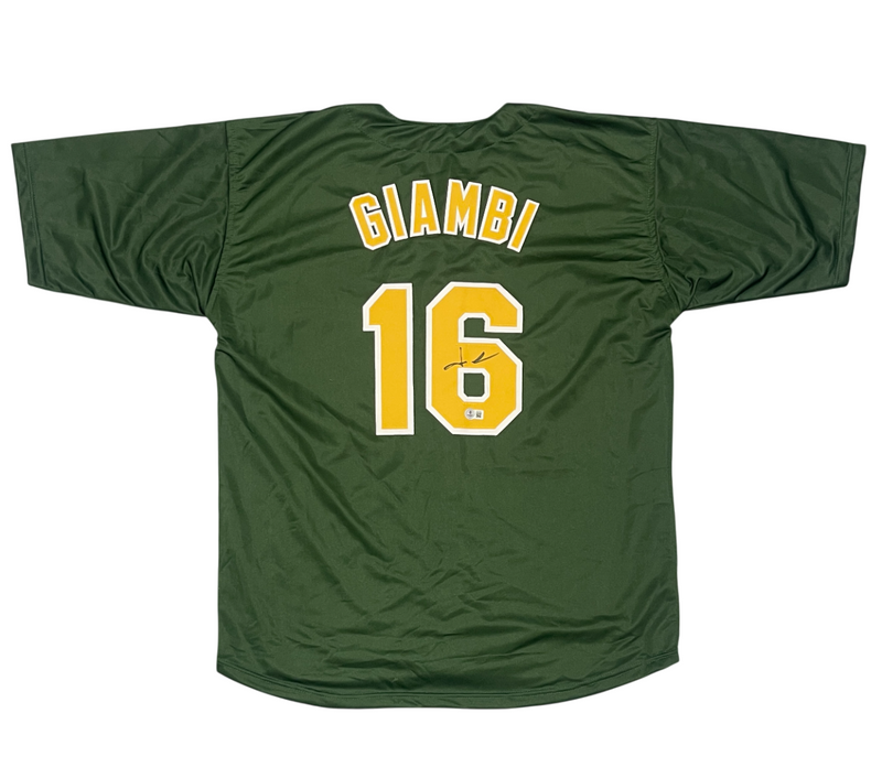 Jason Giambi Signed Autographed Oakland Athletics Custom Jersey Beckett BAS COA
