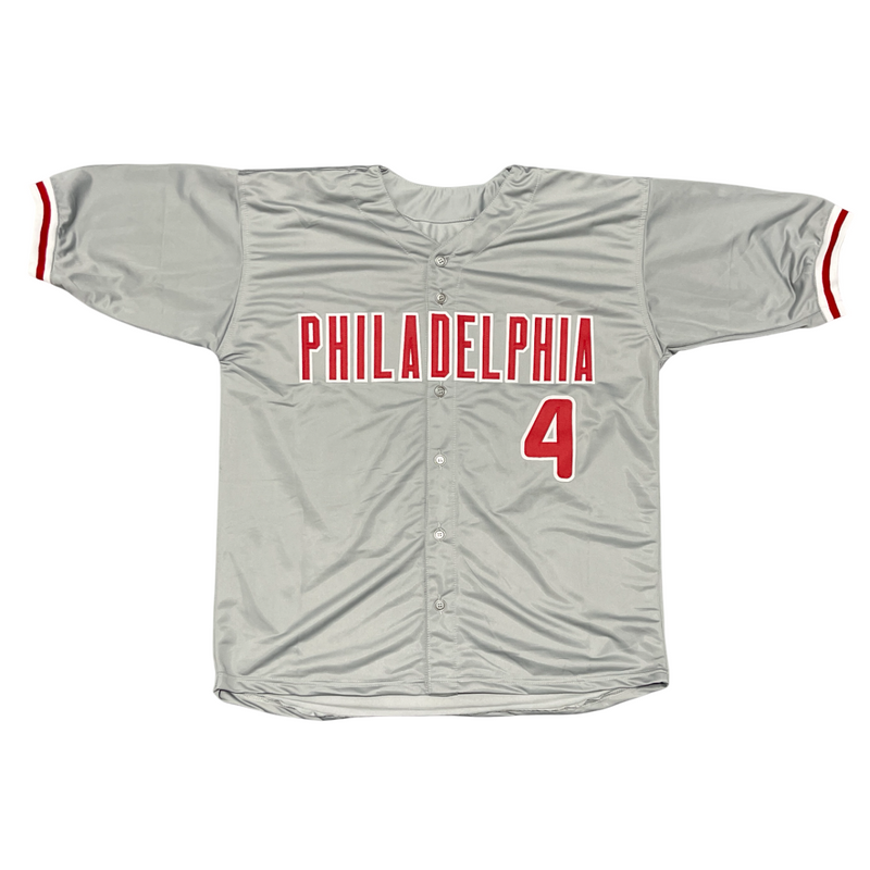 Lenny Dykstra Signed Phillies Custom Jersey w/ 3x AS Beckett Witness BAS COA