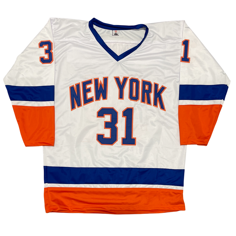 Billy Smith Signed New York Islanders Custom Jersey w/ 3 Ins Beckett Wit BAS COA