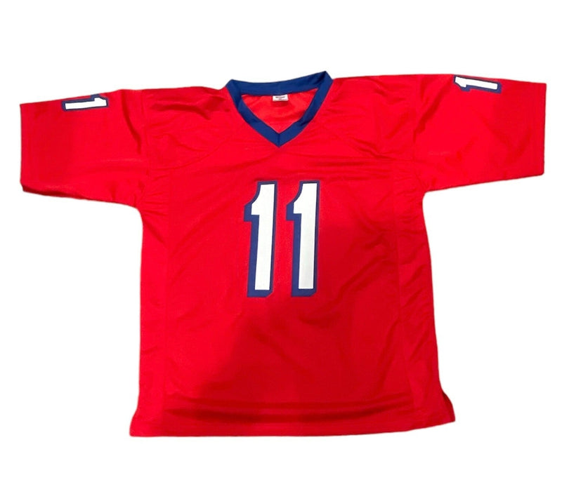 Drew Bledsoe Signed New England Patriots Custom Jersey Beckett BAS COA