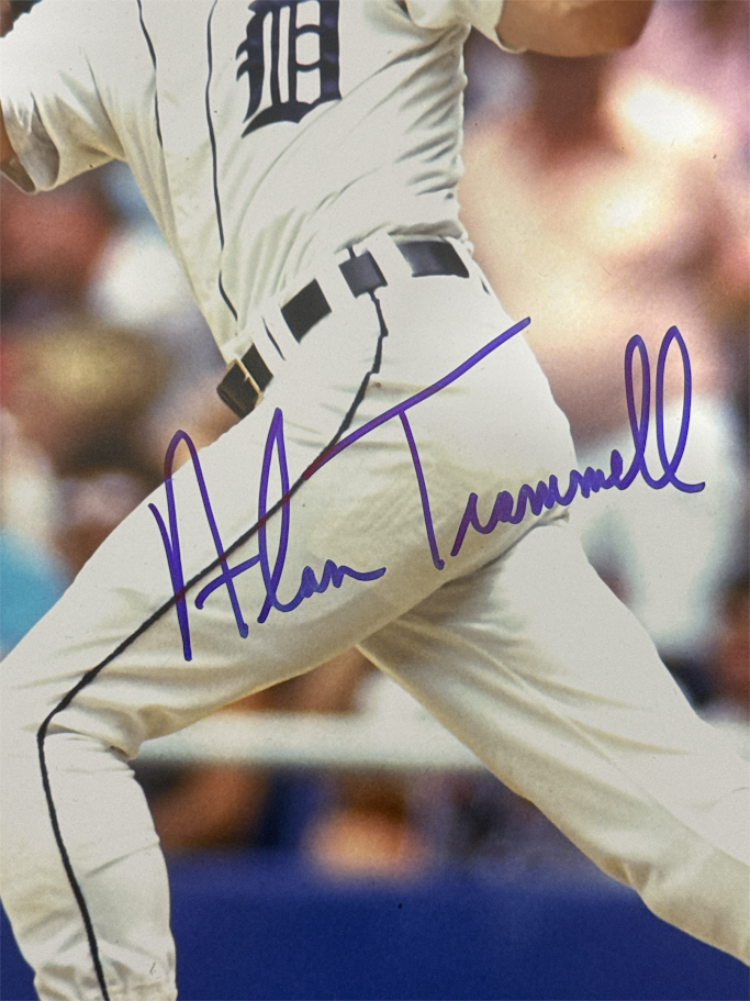 Alan Trammell Signed Autograph 16x20 Photo JSA Witness COA Detroit Tigers HOF