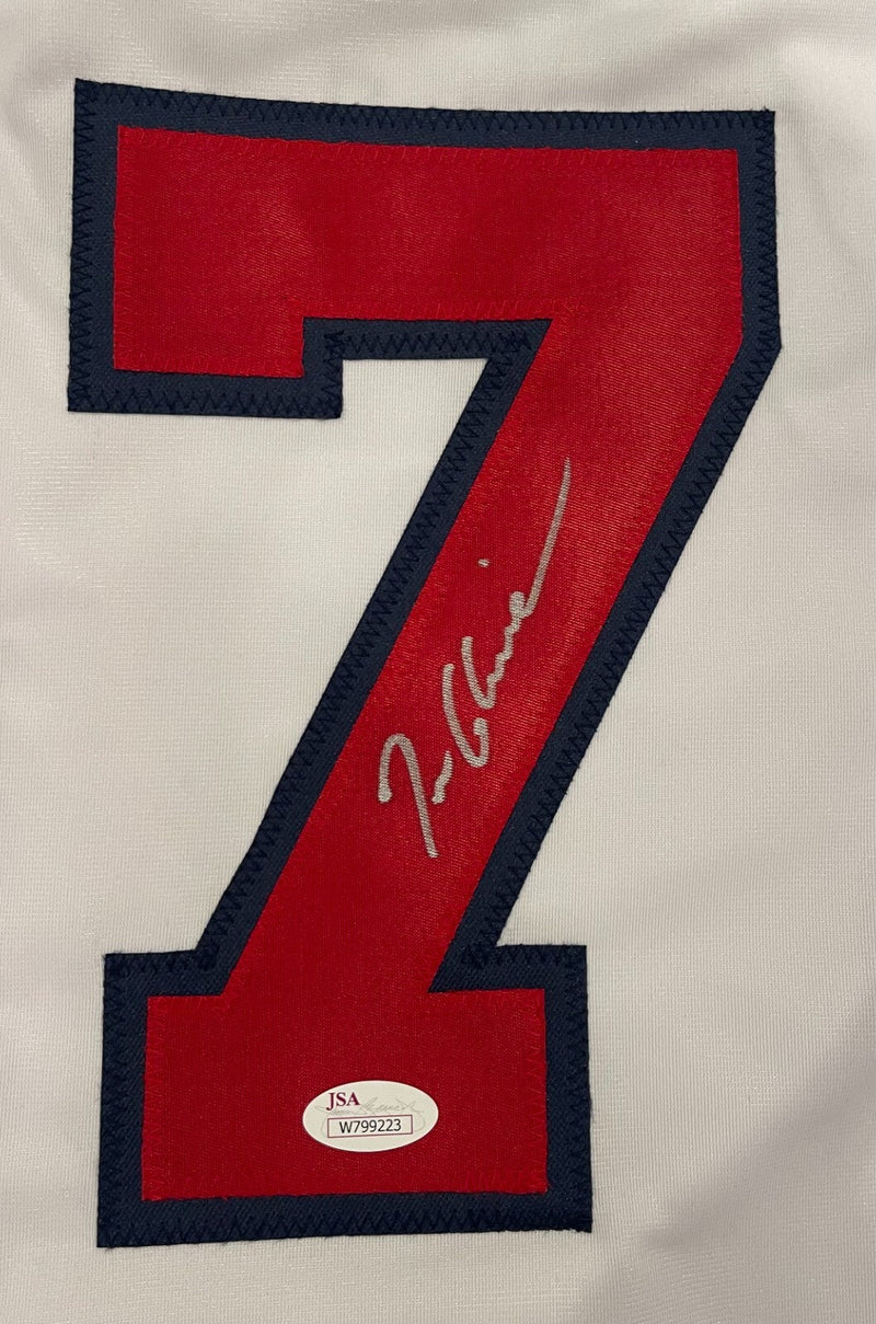 Tom Glavine Signed Autographed Atlanta Braves Custom Jersey JSA COA
