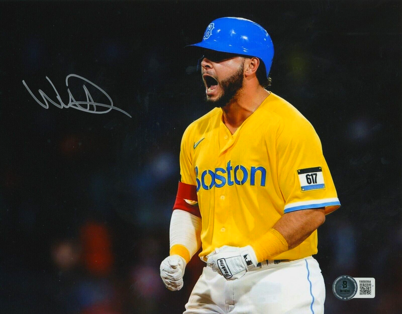 Wilyer Abreu Signed Boston Red Sox 8x10 Photo Beckett Witness BAS COA #2
