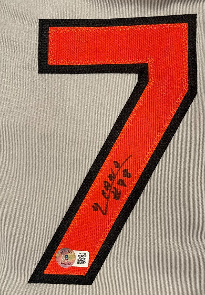 Yennier Cano Signed Baltimore Orioles Custom Jersey Beckett Witness BAS COA