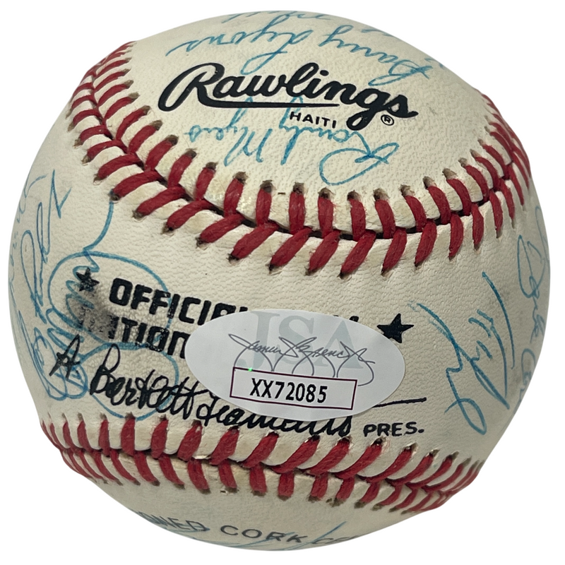 1988 New York Mets Team Signed Autograph ONL National League Baseball JSA LOA C