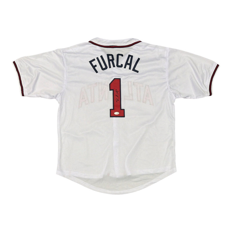 Rafael Furcal Signed Autographed Atlanta Braves Custom Jersey JSA Witness COA