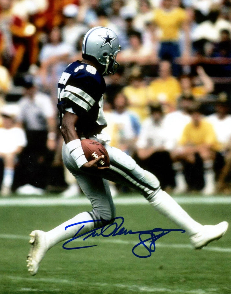 Drew Pearson Signed Autographed Dallas Cowboys 8x10 Photo LSCM COA #3