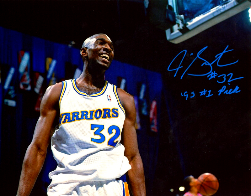 Joe Smith Signed Golden State Warriors 8x10 Photo w/ 95 #1 Pick LSCM COA #2