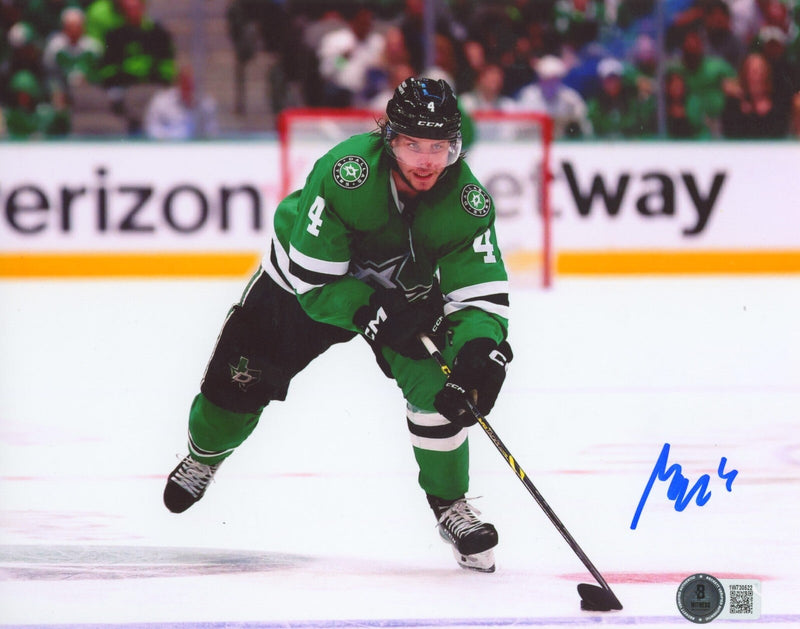Miro Heiskanen Signed Dallas Stars 8x10 Photo Beckett Witness BAS COA #2