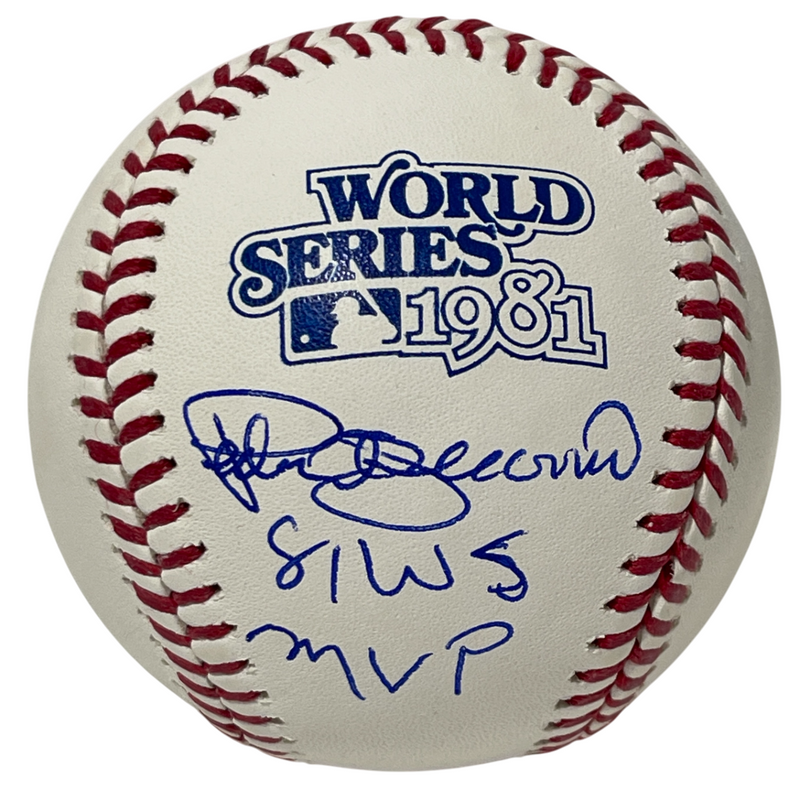 Pedro Guerrero Signed 1981 World Series Baseball w 81 WS MVP Beckett Wit BAS COA