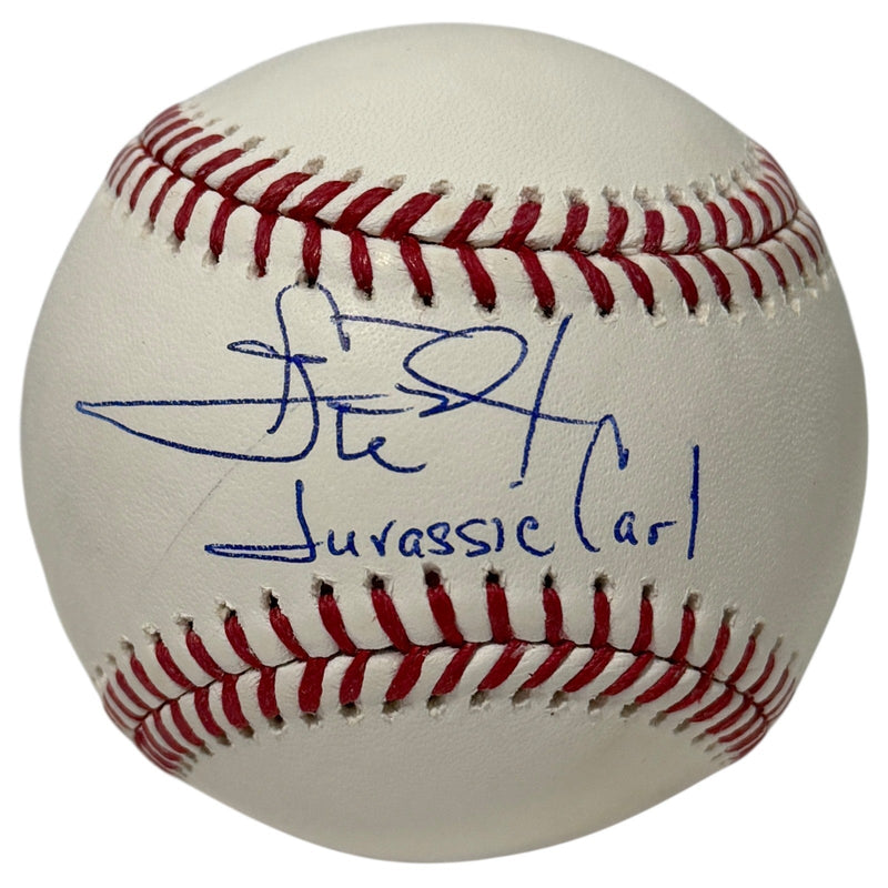Carl Everett Signed Autographed ROMLB Baseball w/ Jurassic Carl JSA Witness COA