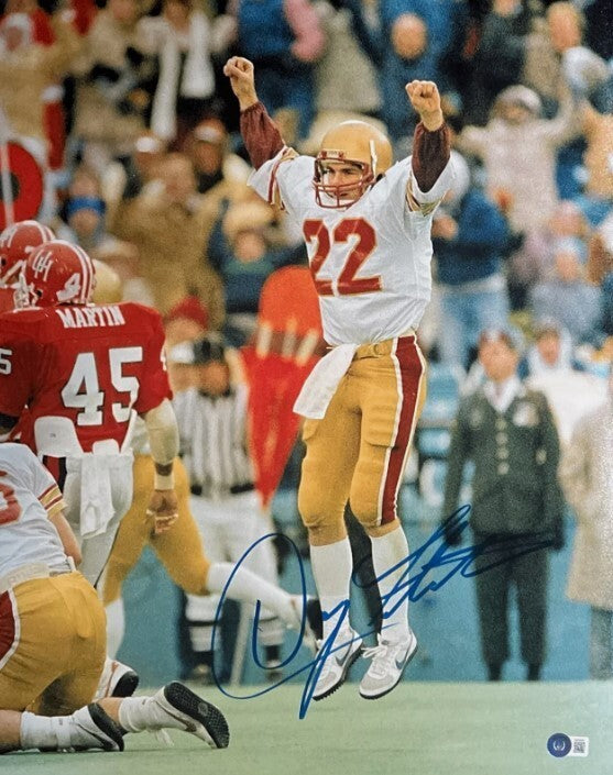 Doug Flutie Signed 16x20 Photo Boston College Beckett Witness BAS COA