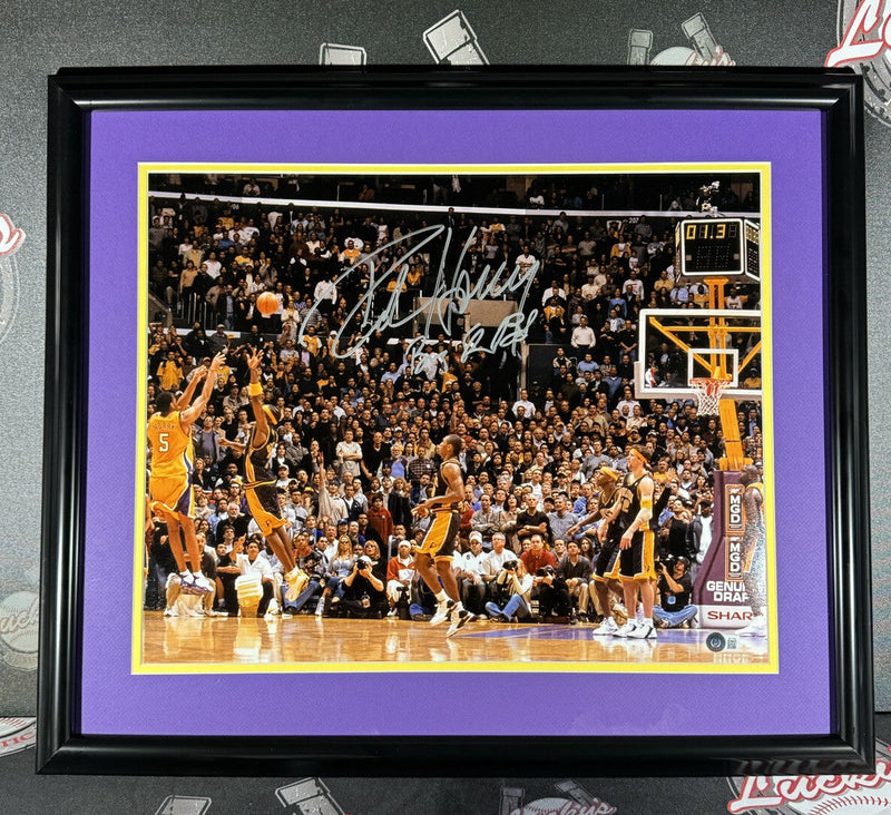 Robert Horry Signed Framed 16x20 Photo Big Shot Bob Beckett BAS COA Lakers