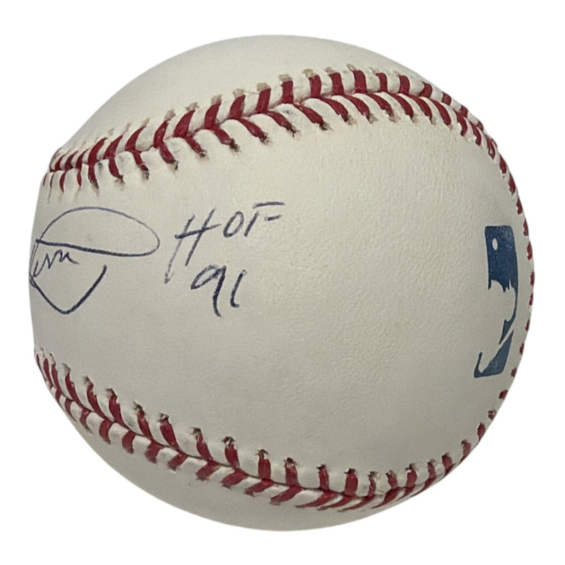 Gaylord Perry Signed Autographed ROMLB Baseball w/ HOF 91 MLB COA SF Giants