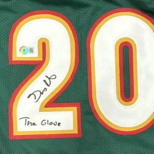 Gary Payton Signed Supersonics Custom Jersey w/ The Glove Beckett BAS COA