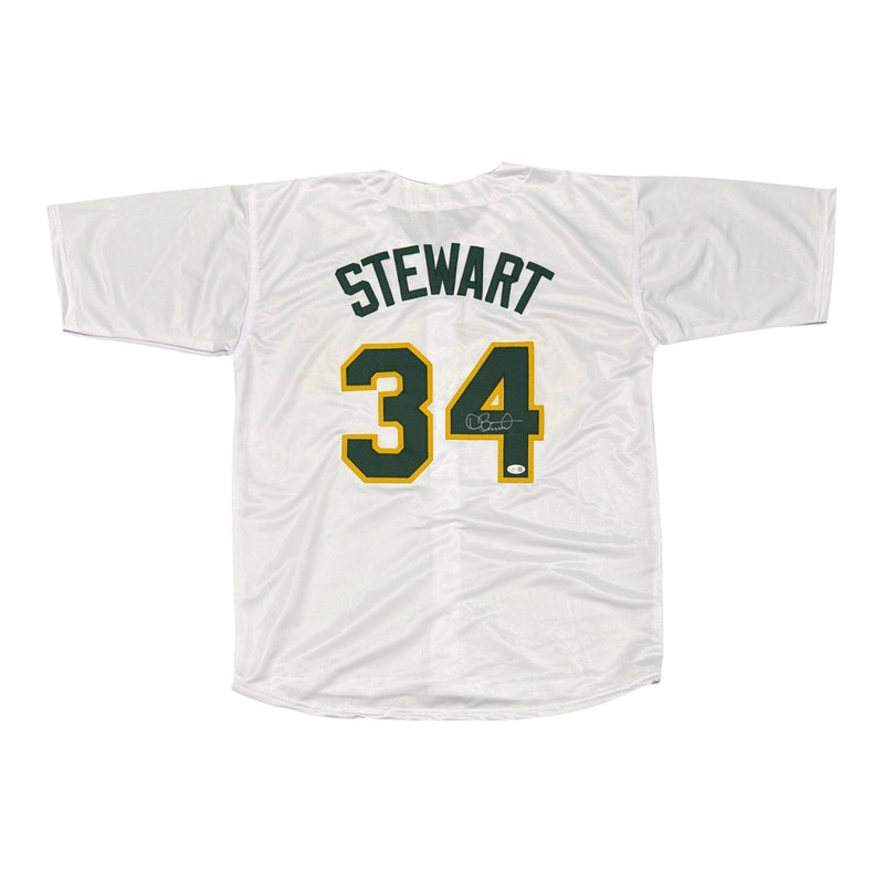 Dave Stewart Signed Autographed Oakland Athletics Custom Jersey JSA Witness COA