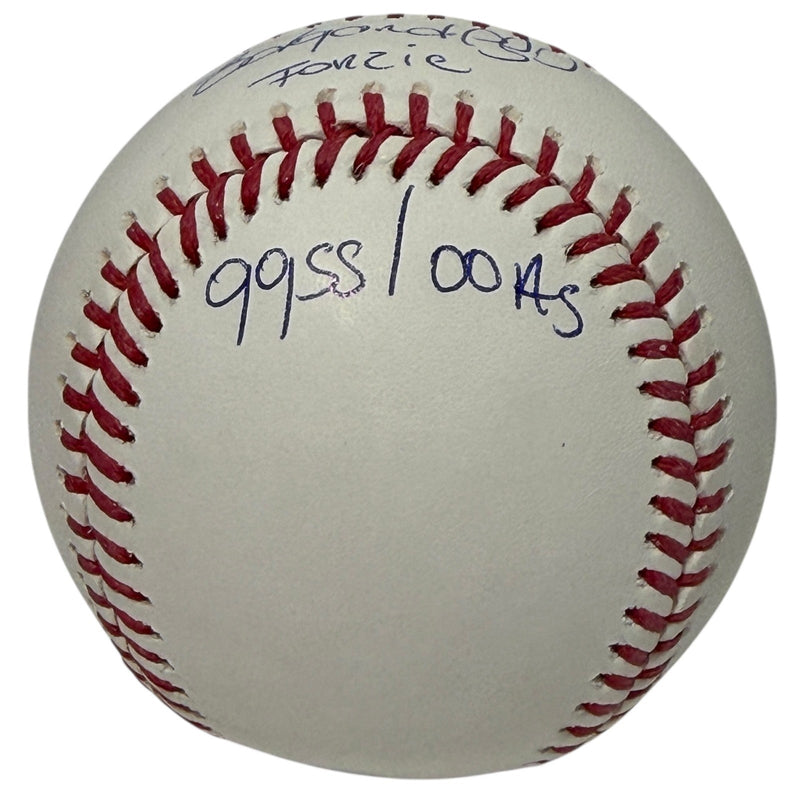 Edgardo Alfonzo Signed Autographed ROMLB Baseball w/ 4 Insc JSA Witness COA