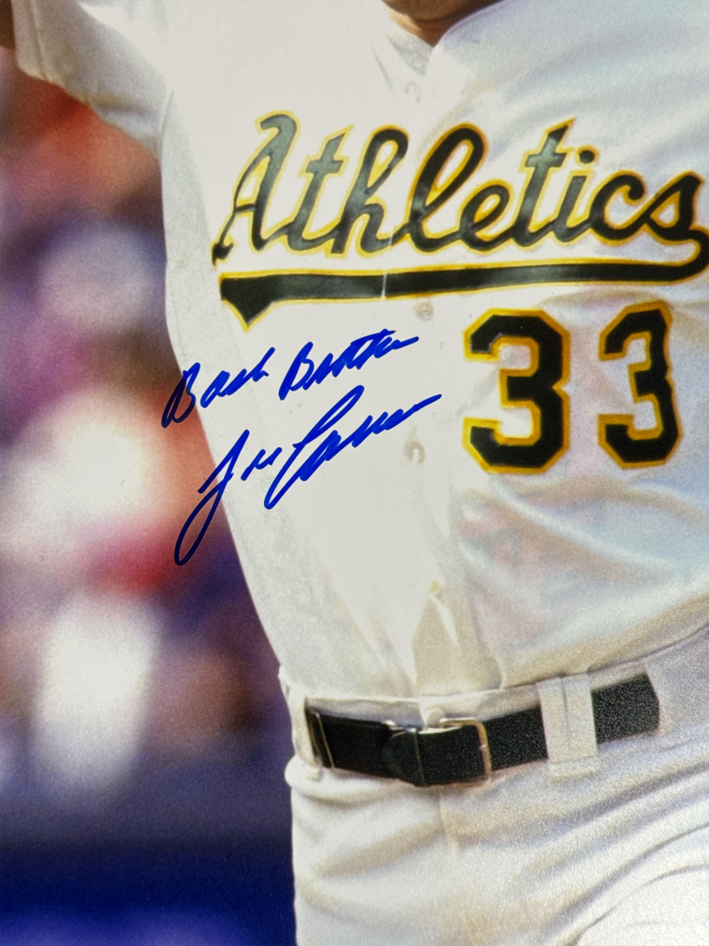 McGwire Canseco Dual Signed Athletics 16x20 Photo Bash Brothers Beckett BAS COA