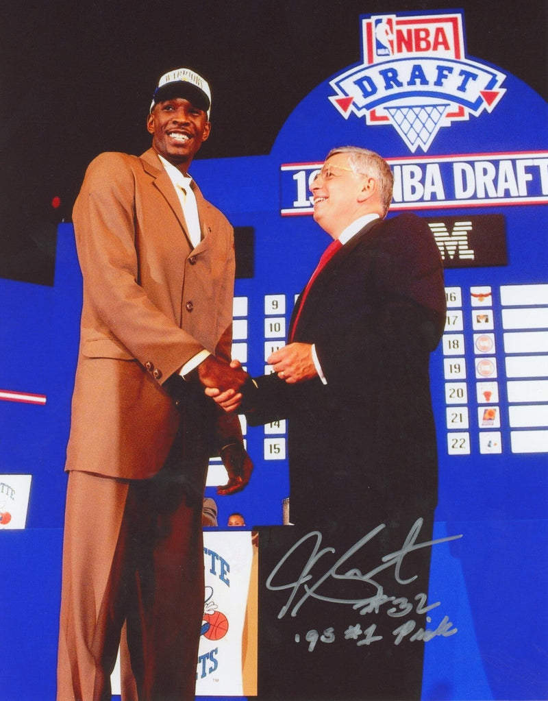 Joe Smith Signed Golden State Warriors 8x10 Photo w/ 95 #1 Pick LSCM COA #1
