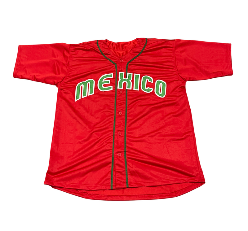 Joey Meneses Signed Autographed WBC Mexico Custom Jersey Beckett BAS COA