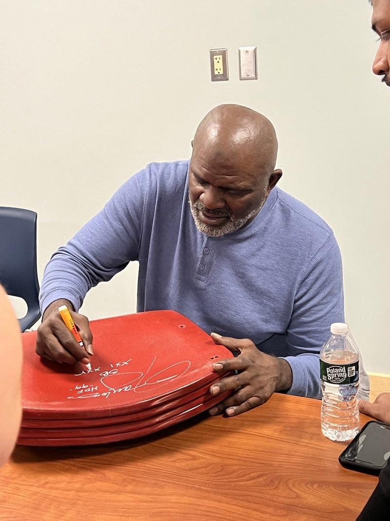 Lawrence Taylor Signed Auto New York Giants Stadium Seat HOF & SB INSC JSA W COA