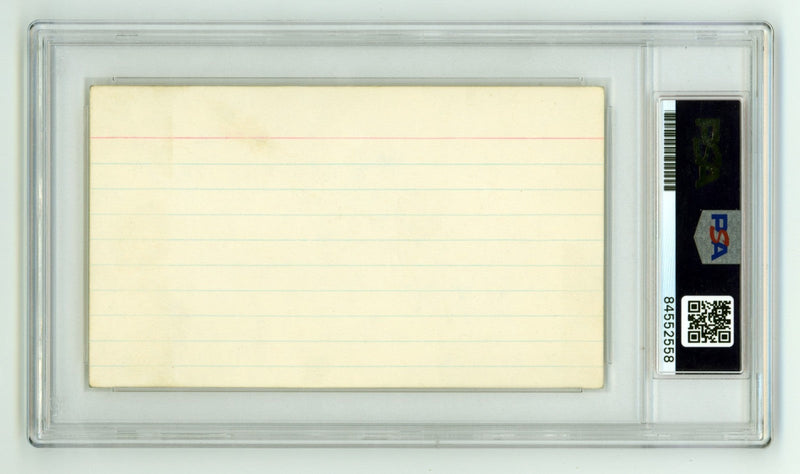 Tommy John Signed Autographed 3x5 Index Card Cut PSA Authentic Auto Yankees