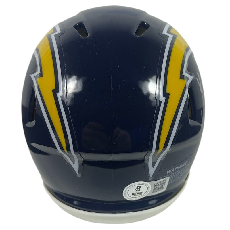 Kellen Winslow Sr. Signed Chargers TB Mini Helmet w/ HOF 95 Beckett Wit BAS COA