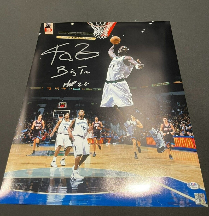 Kevin Garnett Signed Auto 16x20 Photo "Big Ticket HOF 2022" PSA ITP COA