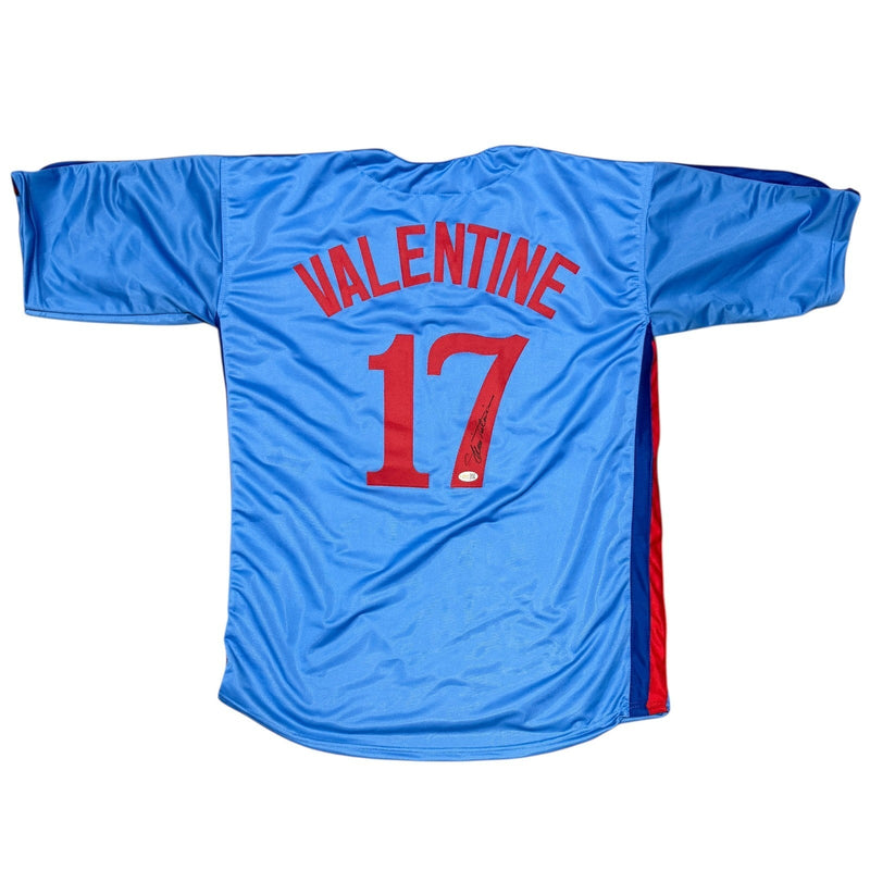 Ellis Valentine Signed Autographed Montreal Expos Custom Jersey JSA Witness COA