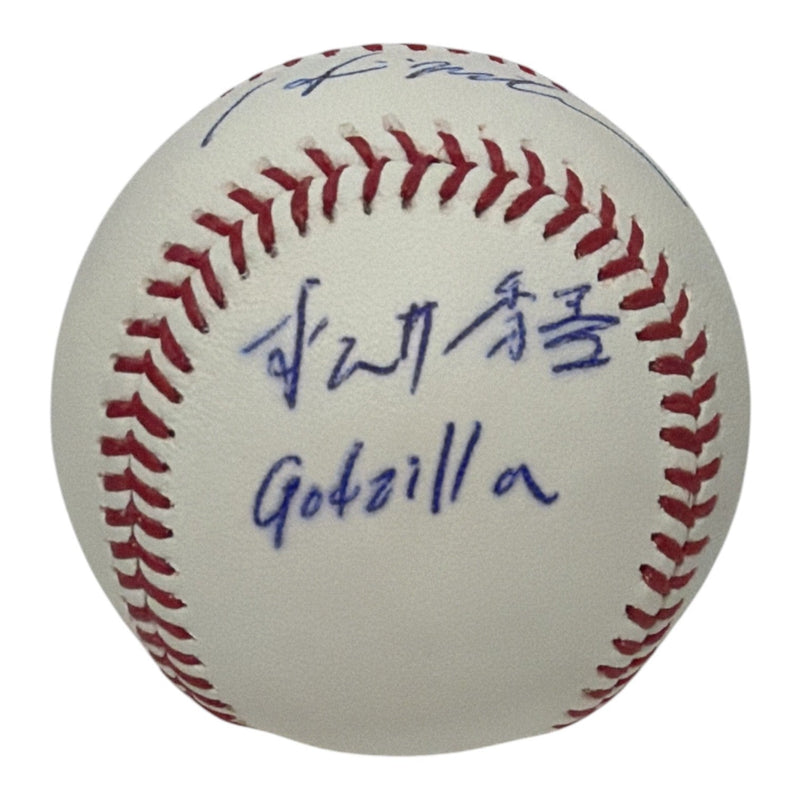Hideki Matsui Signed Autographed ROMLB Baseball w KANJI Godzilla JSA COA Yankees