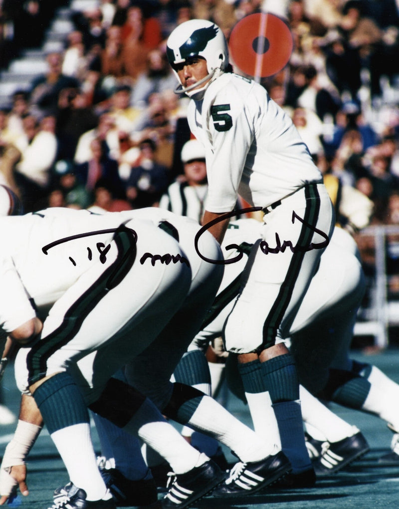 Roman Gabriel Signed Autographed Philadelphia Eagles 8x10 Photo LSCM COA