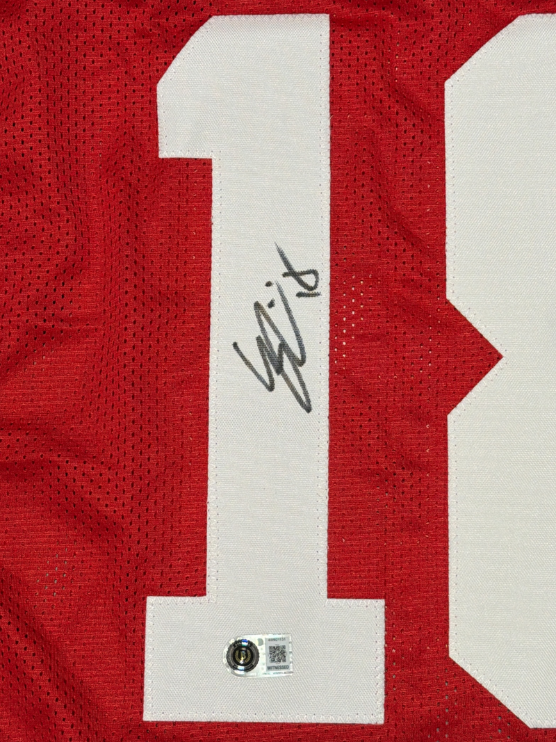 Eddy Pineiro Signed San Francisco 49ers Custom Jersey Beckett Witness BAS COA