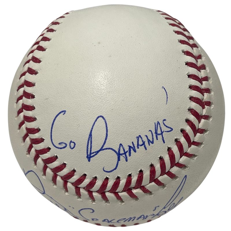 Bill Spaceman Lee Signed Rawlings ROMLB Baseball w/ Go Bananas Beckett W BAS COA